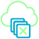 Icono de aplicaciones de nube no gestionadas y seguras