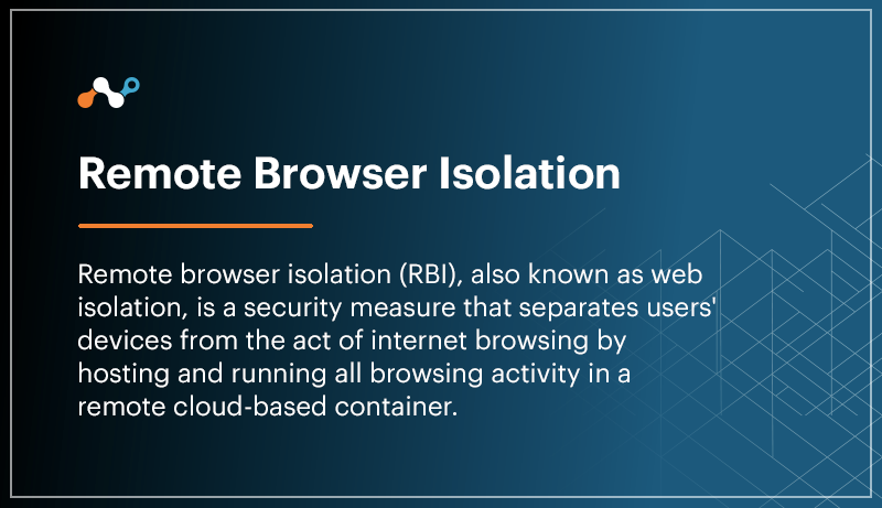 Definición de Remote Browser Isolation (RBI)